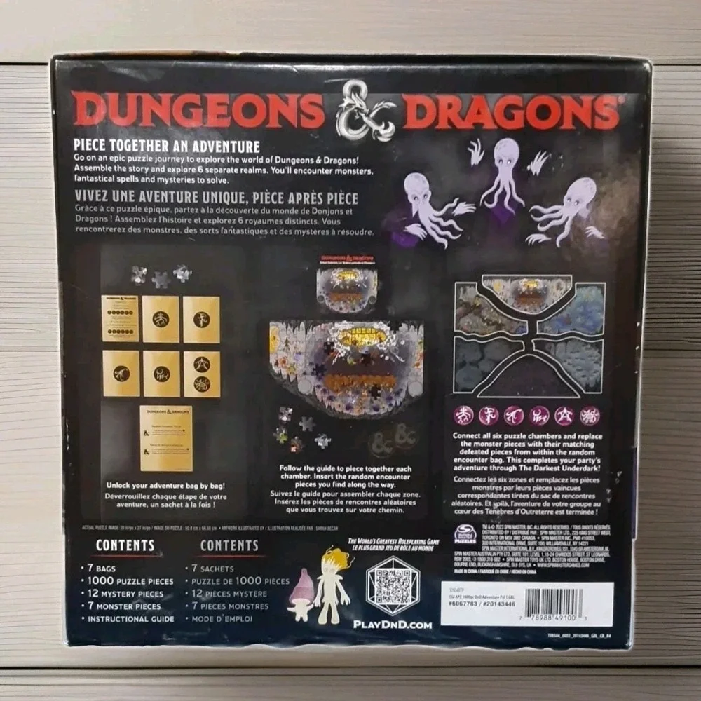 *NEW* DUNGEONS & DRAGONS Interactive Adventure Puzzle 1000 Pc Darkest Underdark